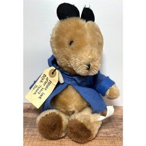 Vintage 1975 Paddington Bear Plush toy Collectible Eden toys Stuffed Animal 9½"